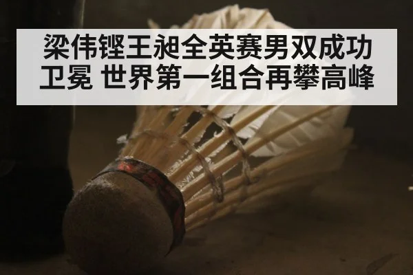 梁伟铿王昶全英赛男双成功卫冕 世界第一组合再攀高峰